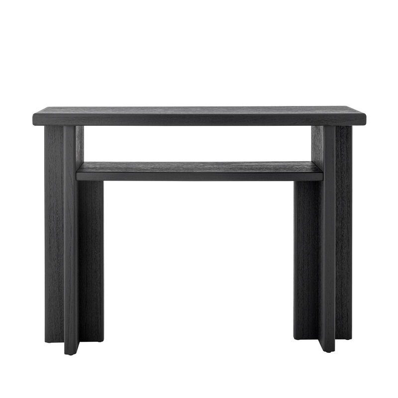 Bloomingville-collectie Cupa consoletafel zwart vurenhout
