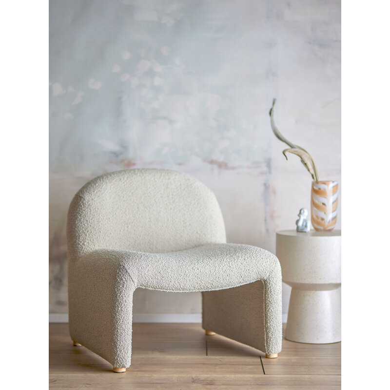 Bloomingville-collectie Neel loungestoel naturel polyester