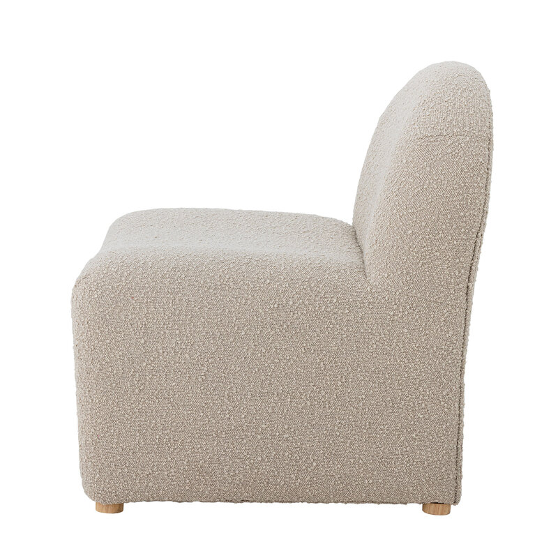 Bloomingville-collectie Neel loungestoel naturel polyester