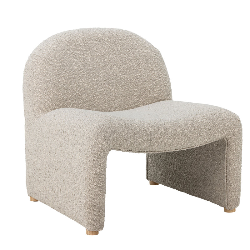Bloomingville-collectie Neel loungestoel naturel polyester