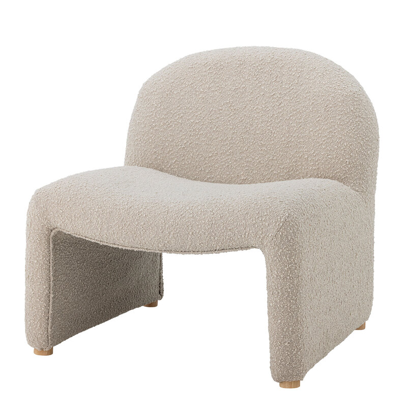 Bloomingville-collectie Neel loungestoel naturel polyester