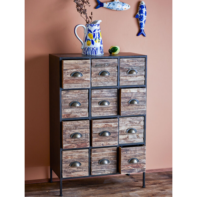 Bloomingville-collectie Matteo lade zwart metaal