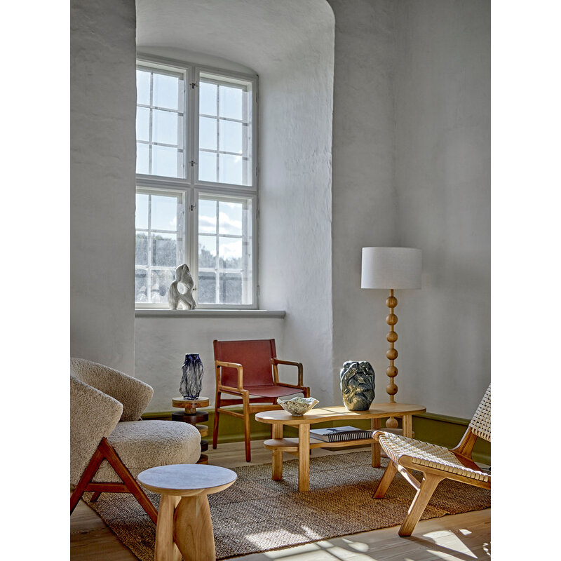 Bloomingville-collectie Giacoma Floor Lamp, Nature, Rubberwood