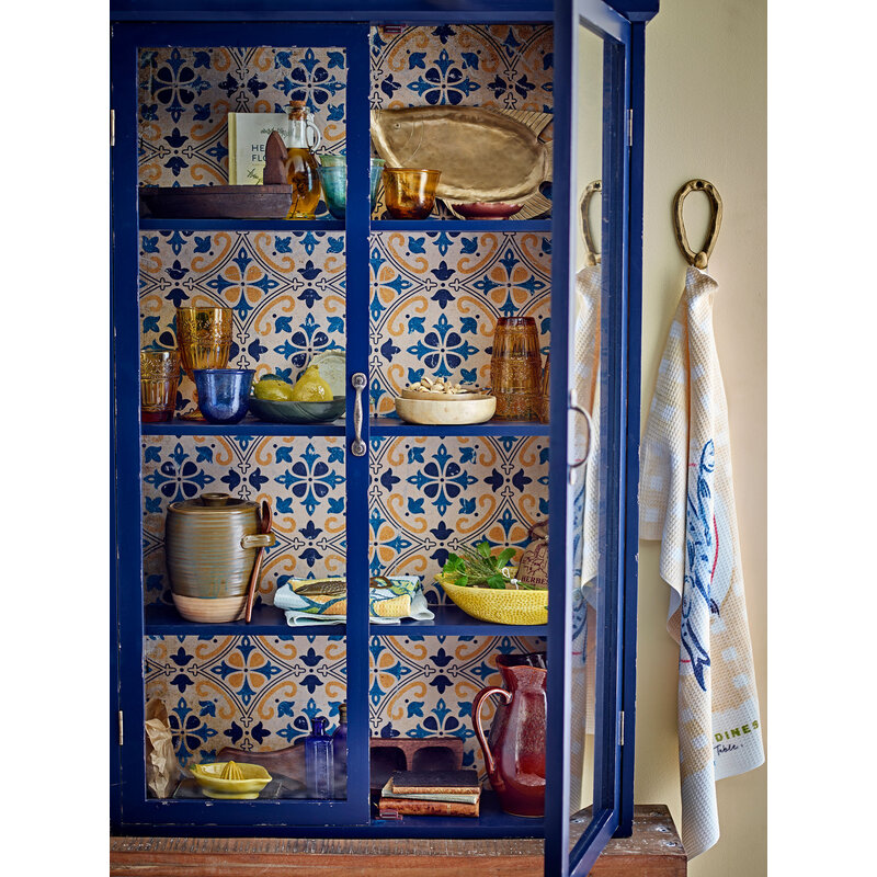 Bloomingville-collectie Hazem kast blauw vurenhout