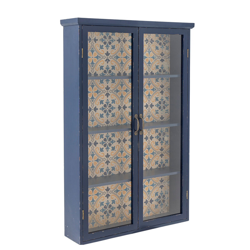 Bloomingville-collectie Hazem kast blauw vurenhout