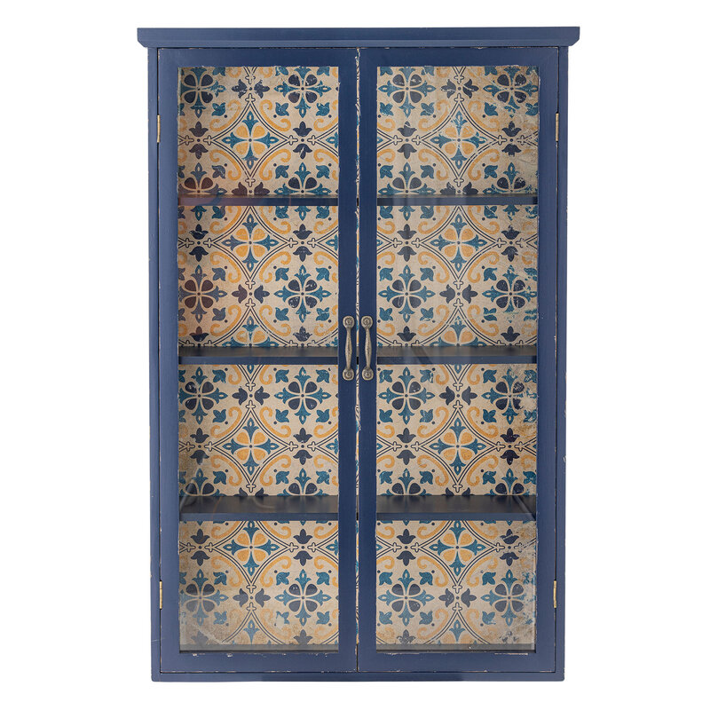 Bloomingville-collectie Hazem kast blauw vurenhout