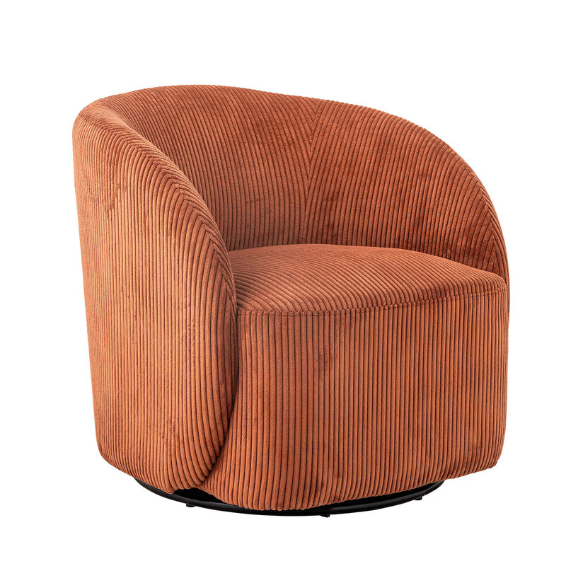 Bloomingville-collectie Pradi Lounge Chair Oranje Polyester