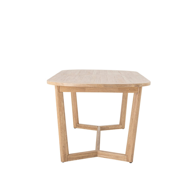 Bloomingville-collectie Serrone Eettafel naturel Rubberhout