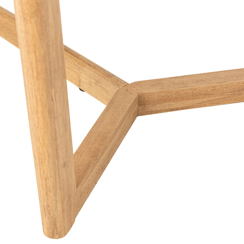 Bloomingville-collectie Serrone Eettafel naturel Rubberhout