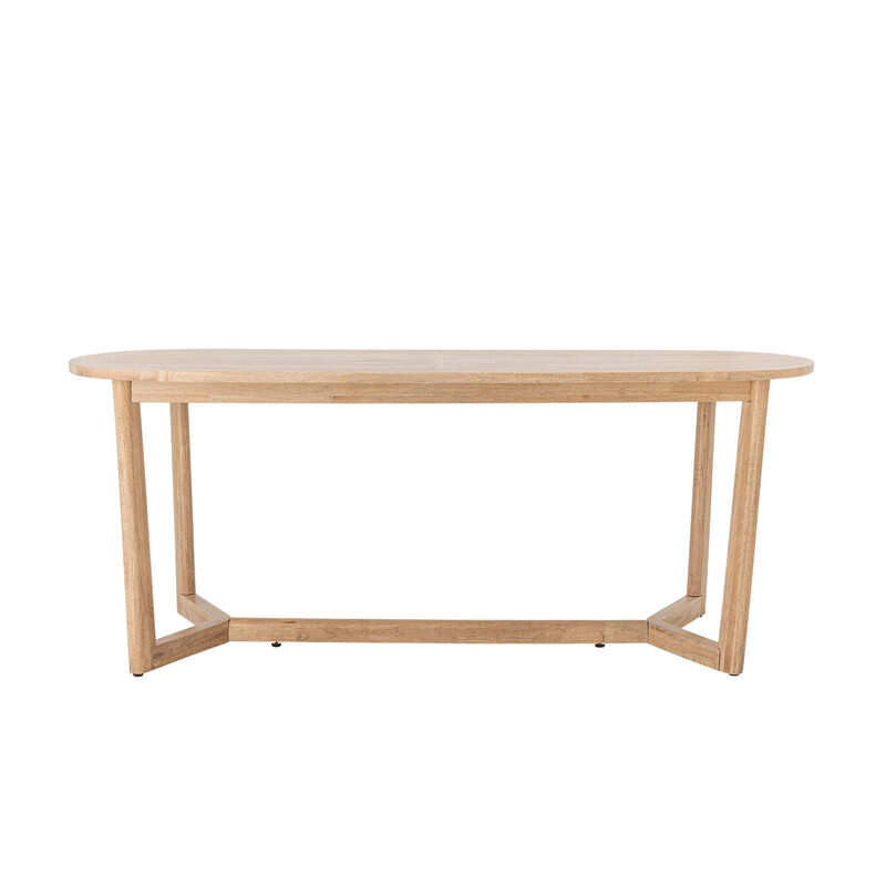 Bloomingville-collectie Serrone Eettafel naturel Rubberhout