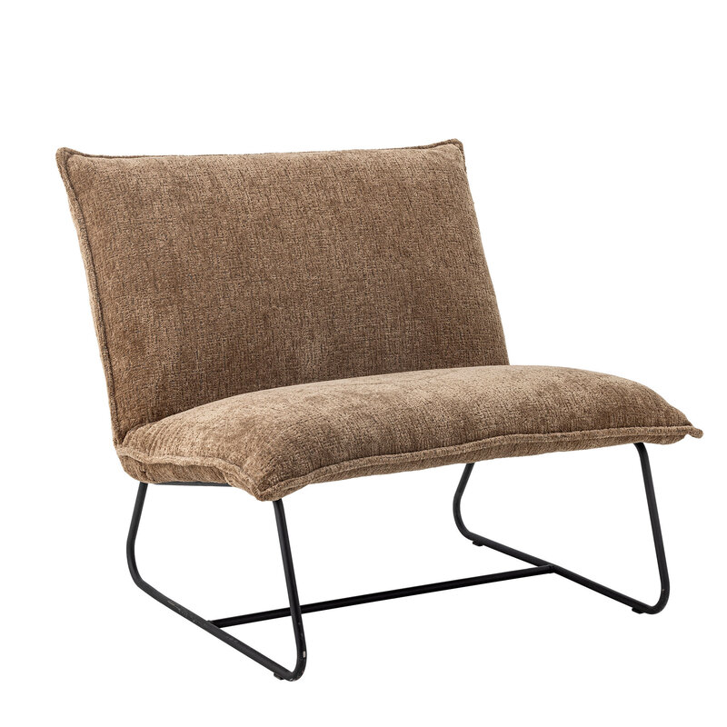Bloomingville-collectie Cape Loungestoel Bruin Gerecycled Polyester