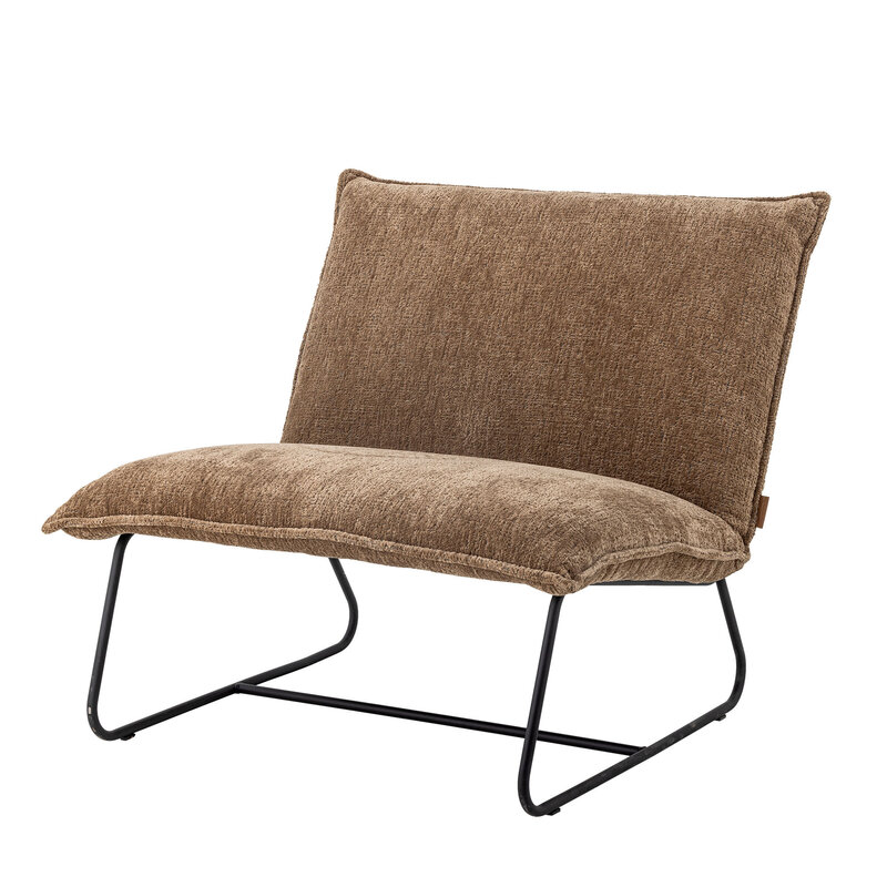 Bloomingville-collectie Cape Loungestoel Bruin Gerecycled Polyester