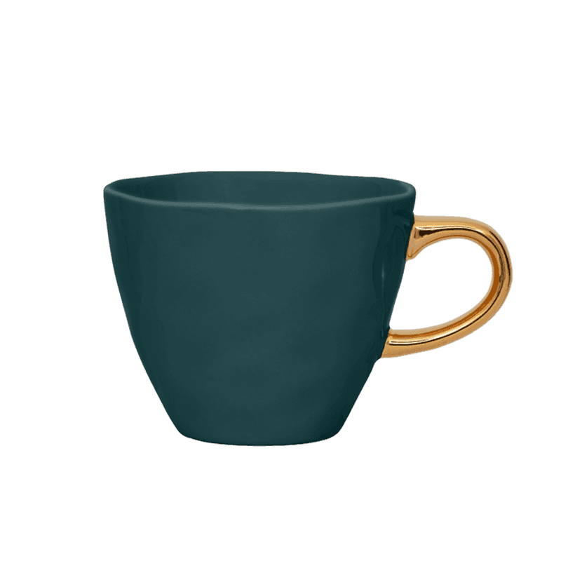 Urban Nature Culture-collectie Good Morning Kopje Coffee dia 8 cm - Blue Green (set of 4)
