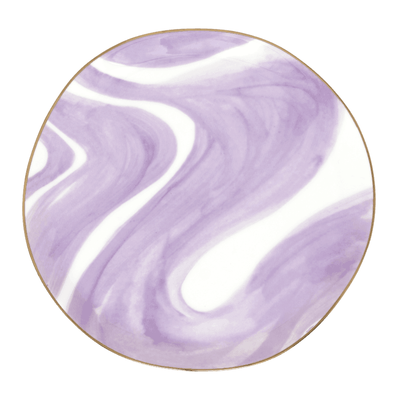 Urban Nature Culture-collectie Good Morning bord dia 17 cm - Emerald Violet (set of 4)