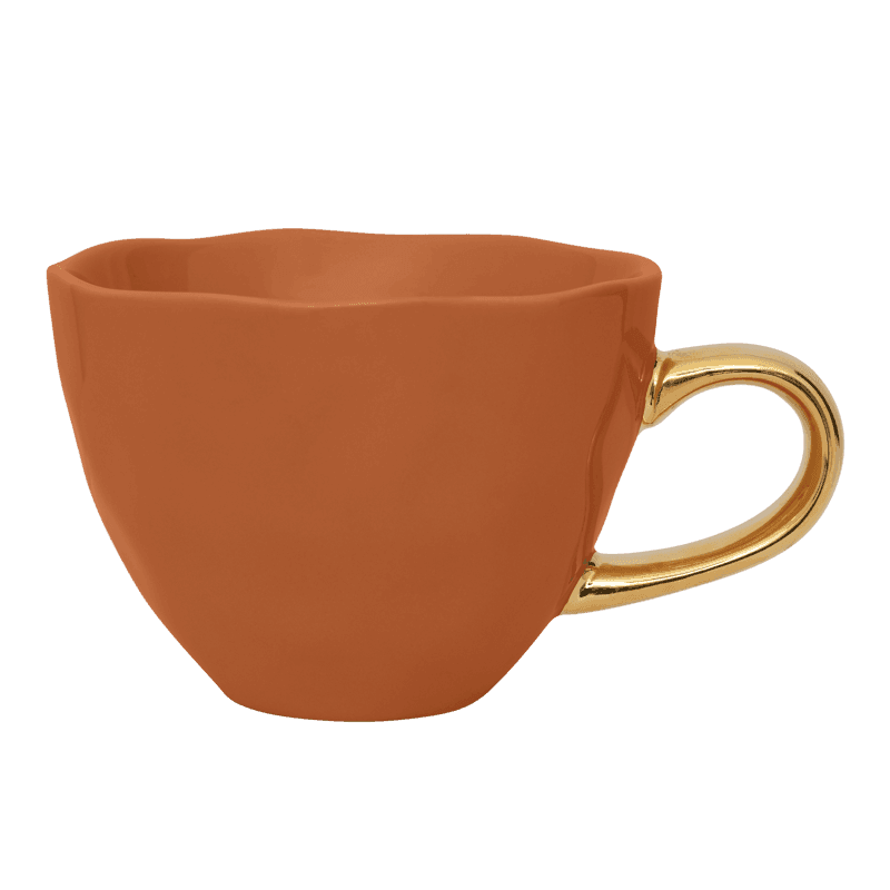 Urban Nature Culture-collectie Good Morning Kopje Cappuccino / Tea dia 11 cm - Burnt Orange (set of 4)