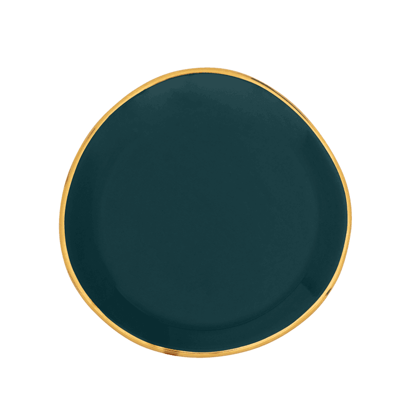 Urban Nature Culture-collectie Good Morning plate dia 9 cm - Blue Green (set of 4)