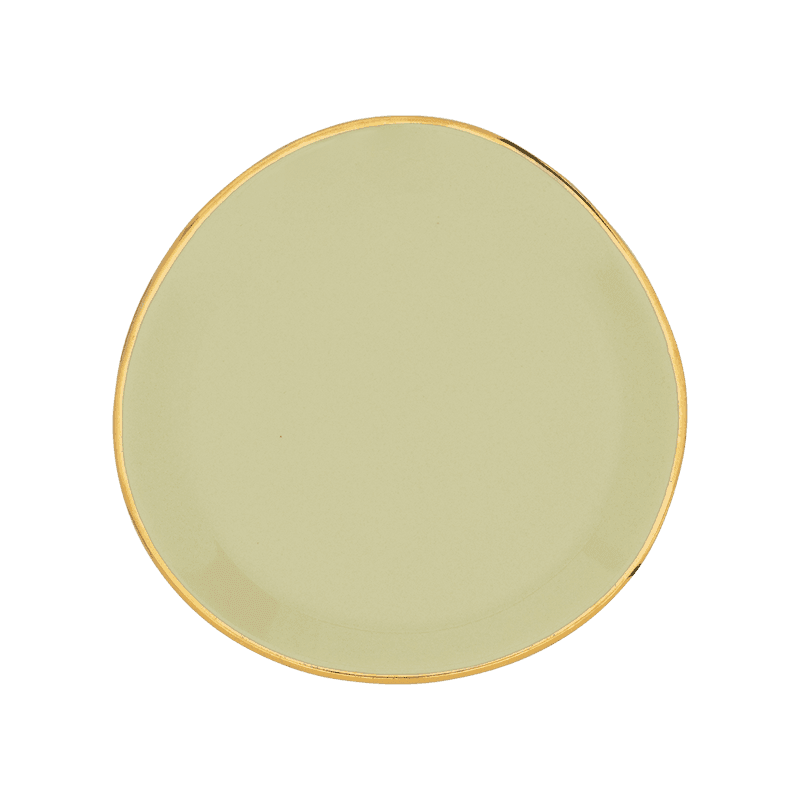 Urban Nature Culture-collectie Good Morning bord dia 9 cm - Pale Green (set of 4)