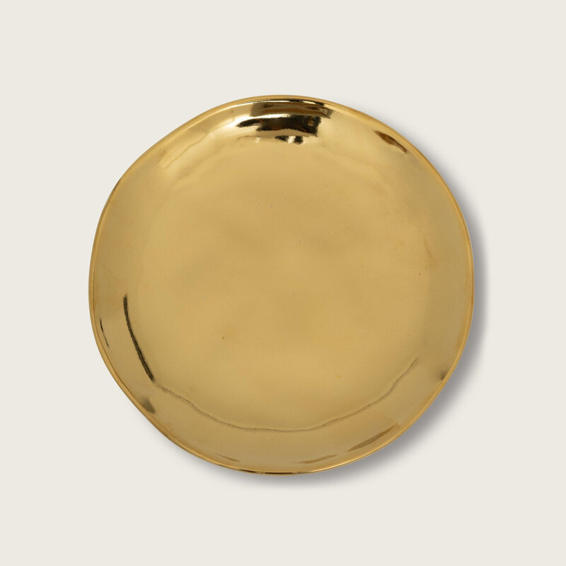 Urban Nature Culture-collectie Good Morning bord dia 21 cm - Gold (set of 4)