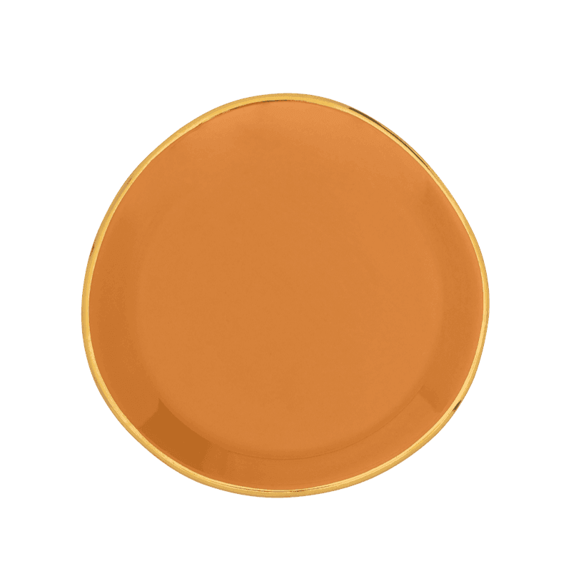Urban Nature Culture-collectie Good Morning bord dia 9 cm - Caramel (set of 4)