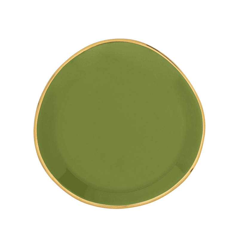 Urban Nature Culture-collectie Good Morning bord dia 9 cm - Ever Green Sprig (set of 4)