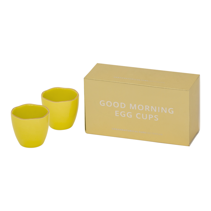 Urban Nature Culture-collectie Good Morning egg cup Limelight, set of 2, in gift pack (set of 2)