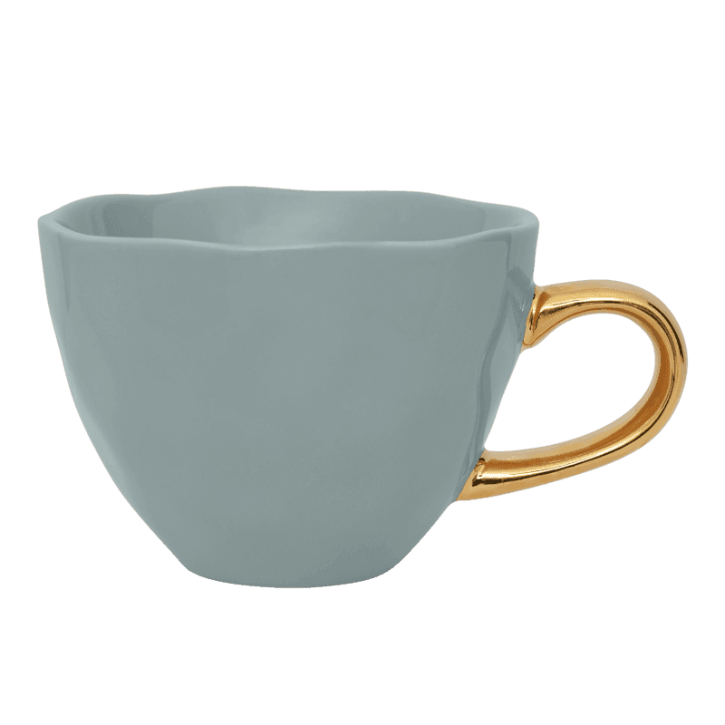 Urban Nature Culture-collectie Good Morning cup Cappuccino / Tea dia 11 cm - Slate (set of 4)
