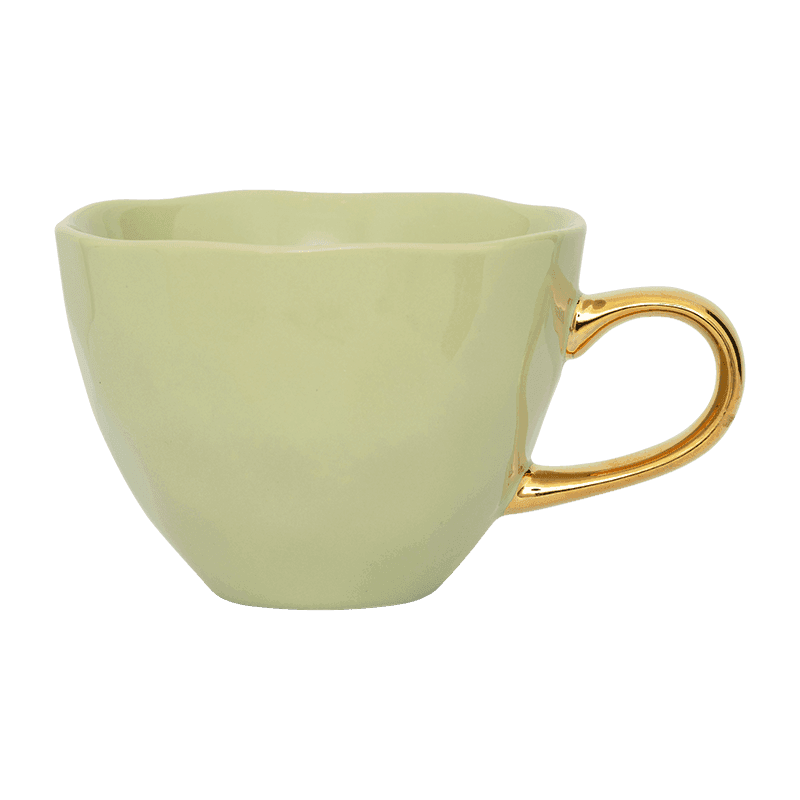 Urban Nature Culture-collectie Good Morning Kopje Cappuccino / Tea dia 11 cm - Pale Green (set of 4)