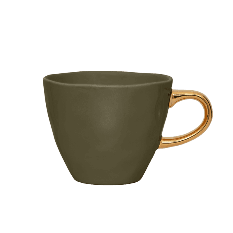 Urban Nature Culture-collectie Good Morning Kopje Coffee dia 8 cm - Fir Green (set of 4)