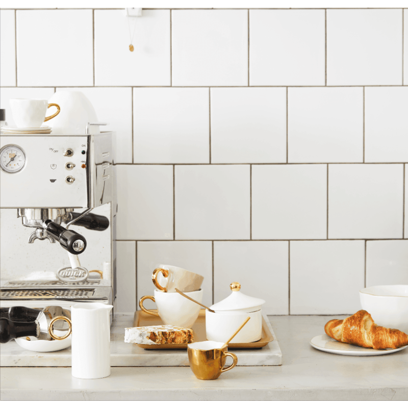 Urban Nature Culture-collectie Good Morning Kopje Espresso Gold (set of 4)