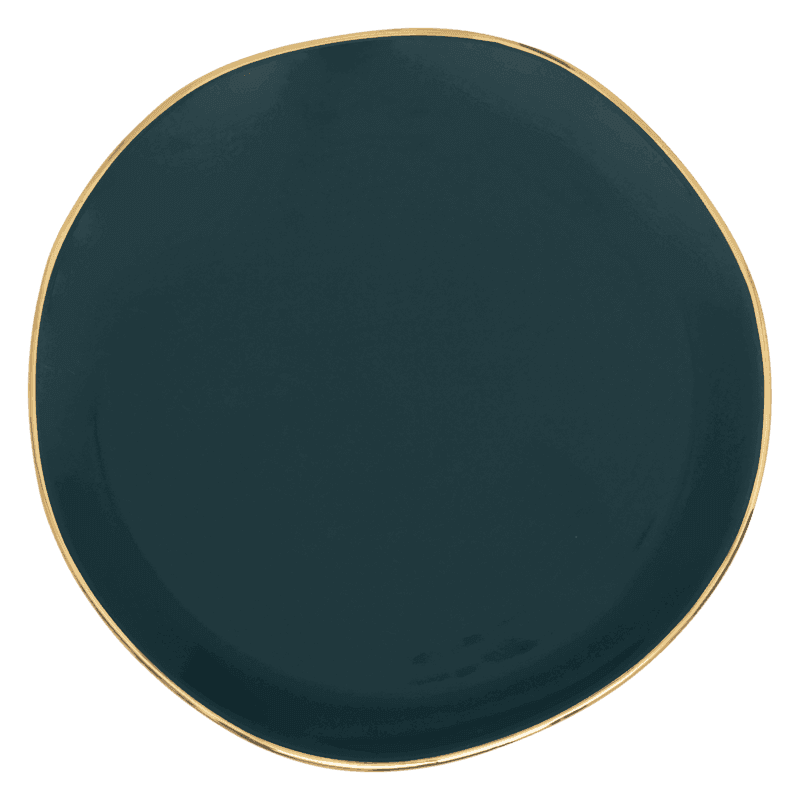 Urban Nature Culture-collectie Good Morning bord dia 17 cm - Blue Green (set of 4)