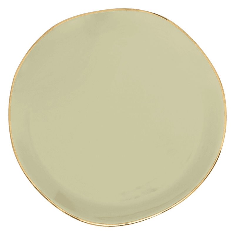 Urban Nature Culture-collectie Good Morning bord dia 17 cm - Pale Green (set of 4)