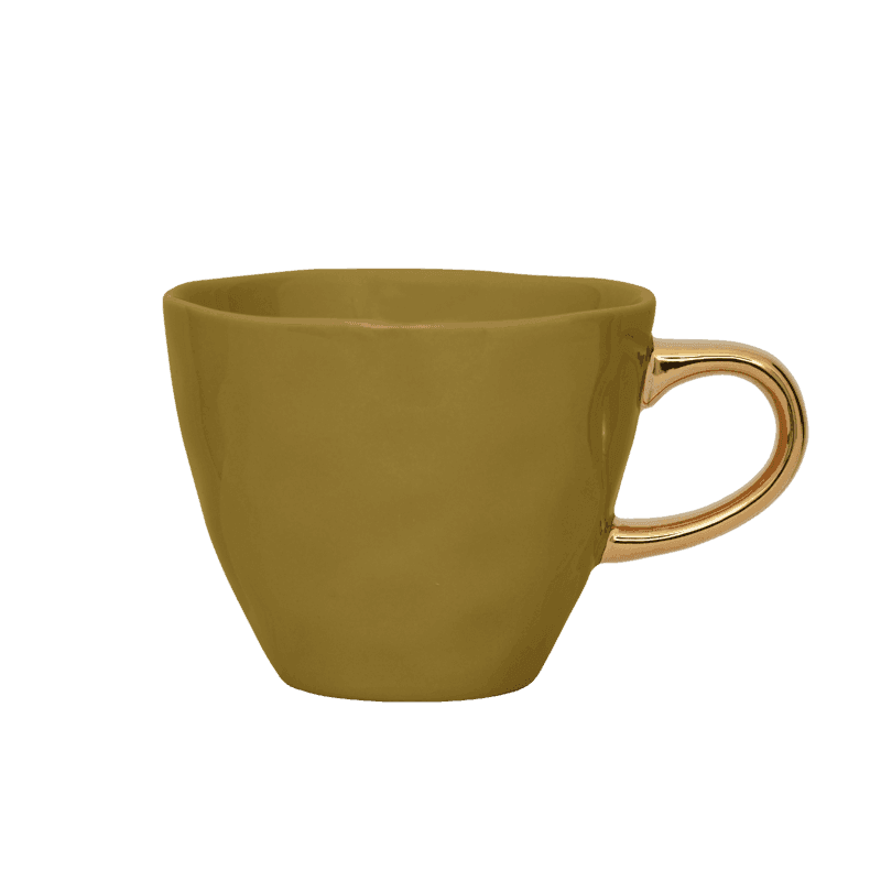 Urban Nature Culture-collectie Good Morning Kopje Coffee dia 8 cm - Amber Green (set of 4)