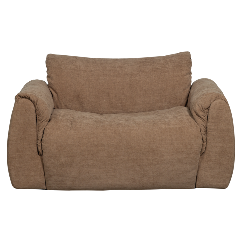 WOOOD-collectie BAGGY LOVESEAT GEWEVEN CHENILLE BRUIN