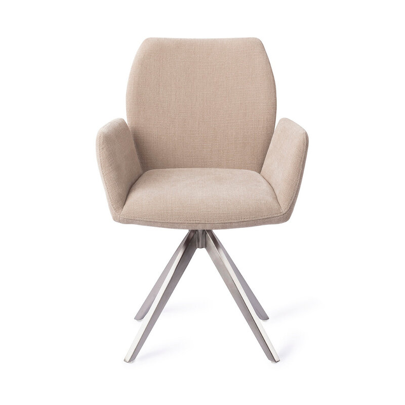 Jesper Home Misaki Sand Strand Eetkamerstoel - Turn Steel