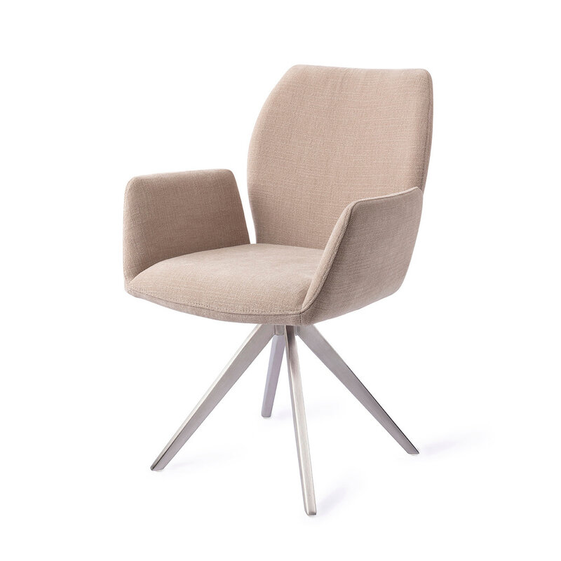Jesper Home Misaki Sand Strand Eetkamerstoel - Turn Steel