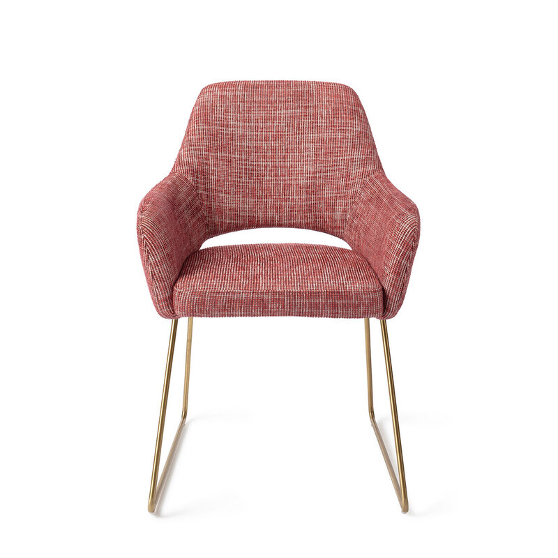 Jesper Home Yanai Berry Bars Eetkamerstoel - Slide Gold