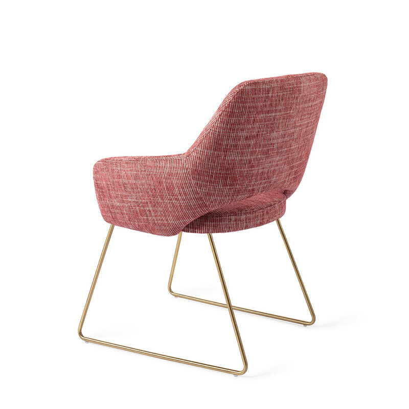 Jesper Home Yanai Berry Bars Eetkamerstoel - Slide Gold