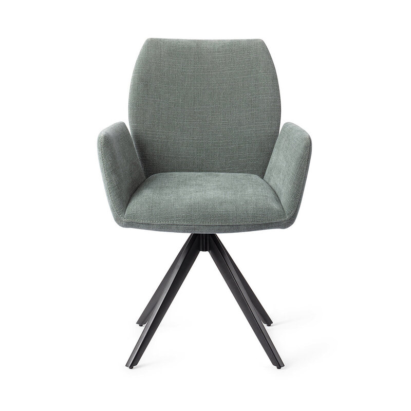 Jesper Home-collectie Misaki Breezy Blue Eetkamerstoel - Turn Black