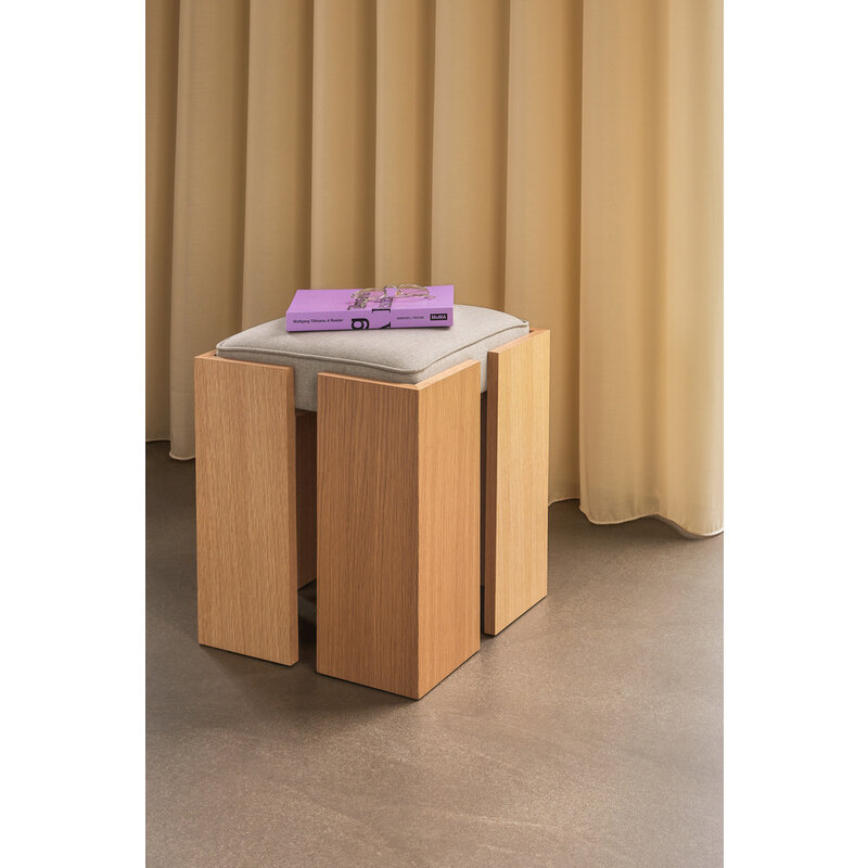Hübsch-collectie Forma Stool Sand/Natural
