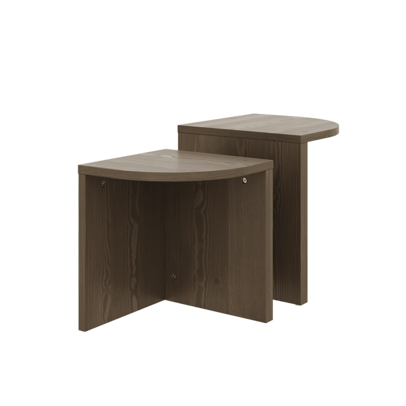 Karup Design-collectie COMBINE SIDE TABLES SET CAROB BROWN