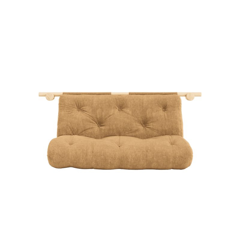 Karup Design-collectie HOOKED RAW 135 x 200 W. BRAVO MATTRESS FUDGE BROWN