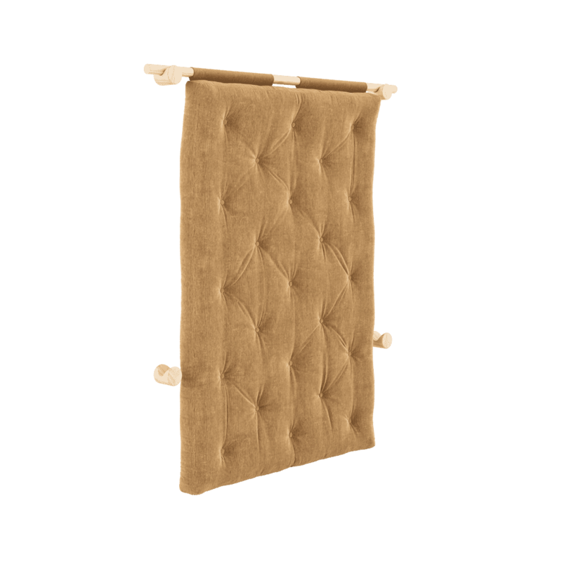 Karup Design-collectie HOOKED RAW 135 x 200 W. BRAVO MATTRESS FUDGE BROWN