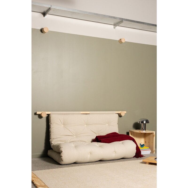 Karup Design-collectie HOOKED RAW 135 x 200 W. BRAVO MATTRESS SEAWEED
