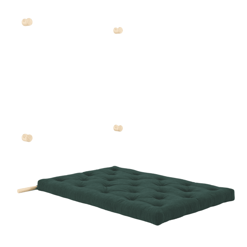 Karup Design-collectie HOOKED RAW 135 x 200 W. BRAVO MATTRESS SEAWEED