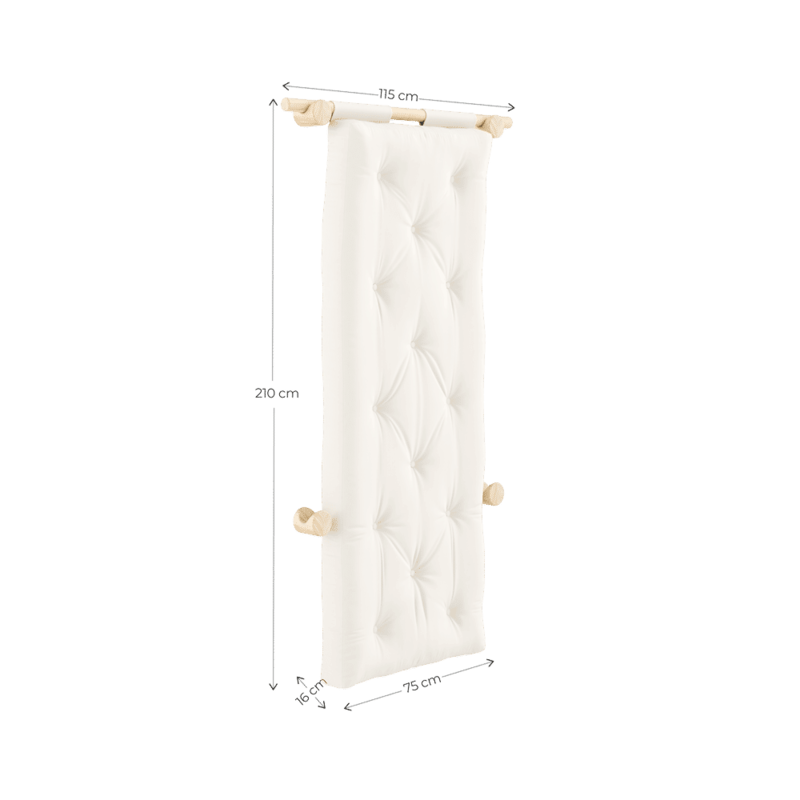 Karup Design-collectie HOOKED RAW 75 x 200 W. BRAVO MATTRESS SEAWEED