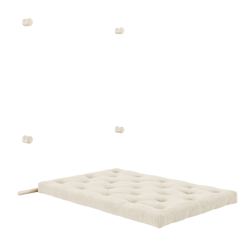 Karup Design-collectie HOOKED RAW 135 X 200 W. BRAVO MATTRESS IVORY