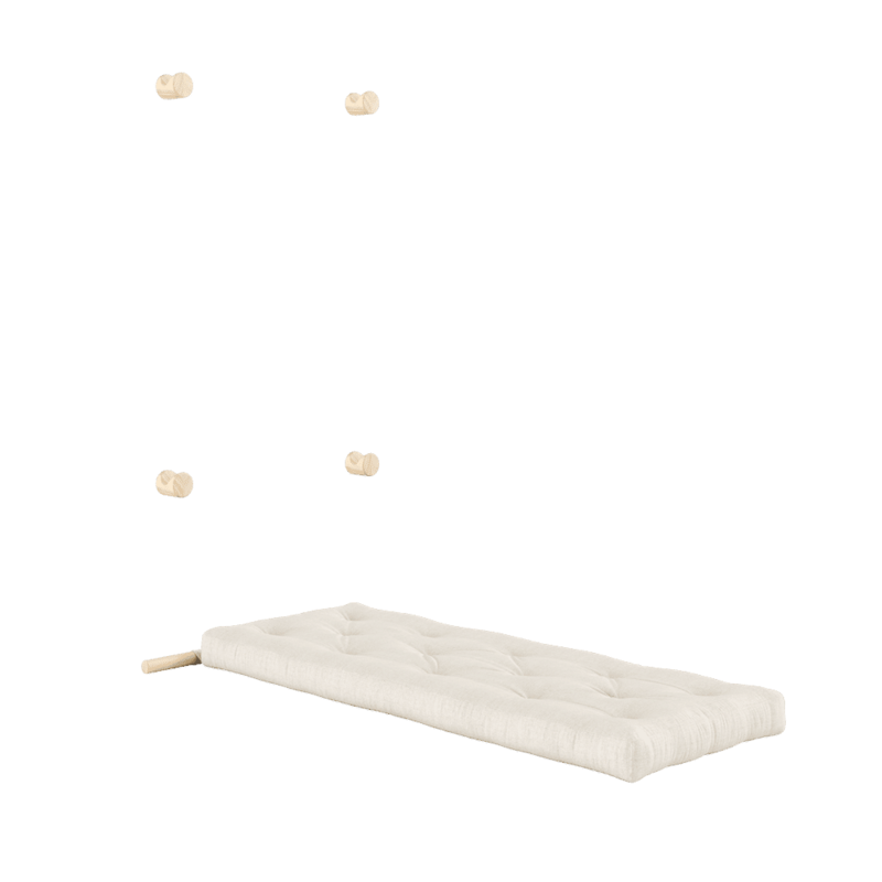 Karup Design-collectie HOOKED RAW 75 x 200 W. BRAVO MATTRESS LINEN
