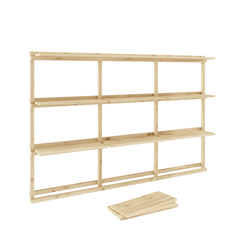 Karup Design-collectie GROOVE wandplank groot raw