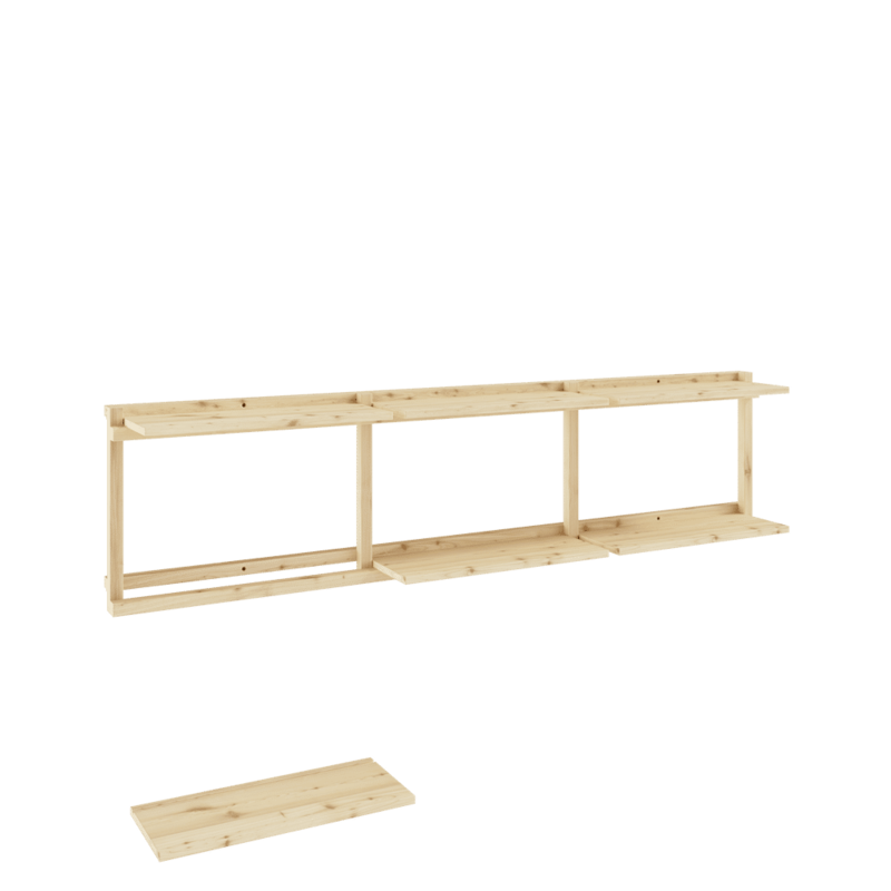 Karup Design-collectie GROOVE wandplank breed raw