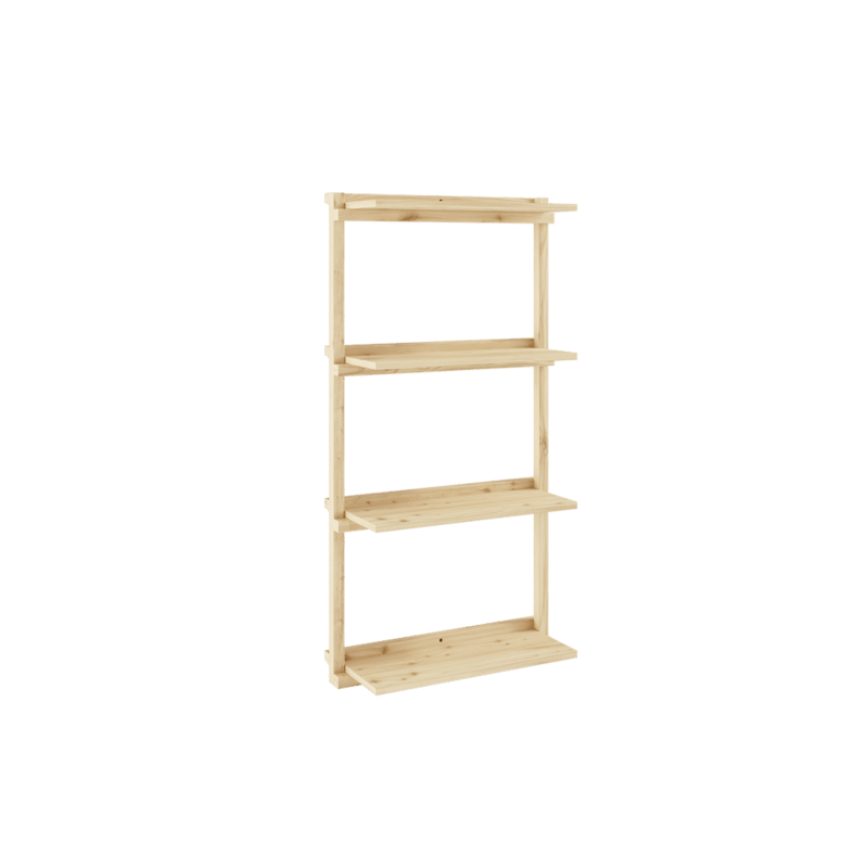 Karup Design-collectie GROOVE SHELVING NARROW RAW